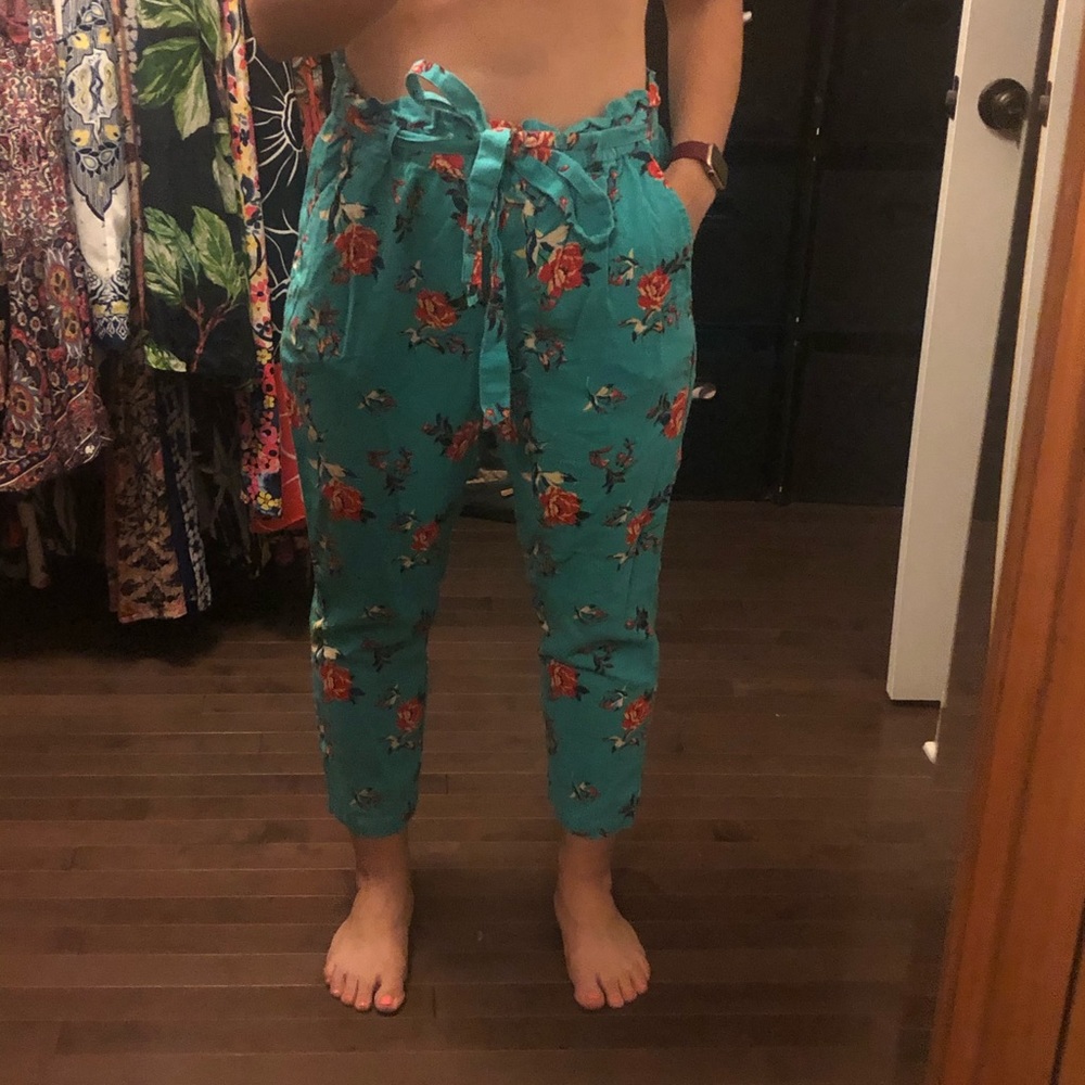 Nordstrom Rack Bright Linen Pants